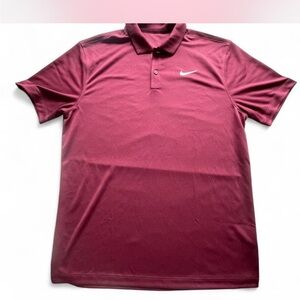 Nike Men's Burgundy Polo Shirt